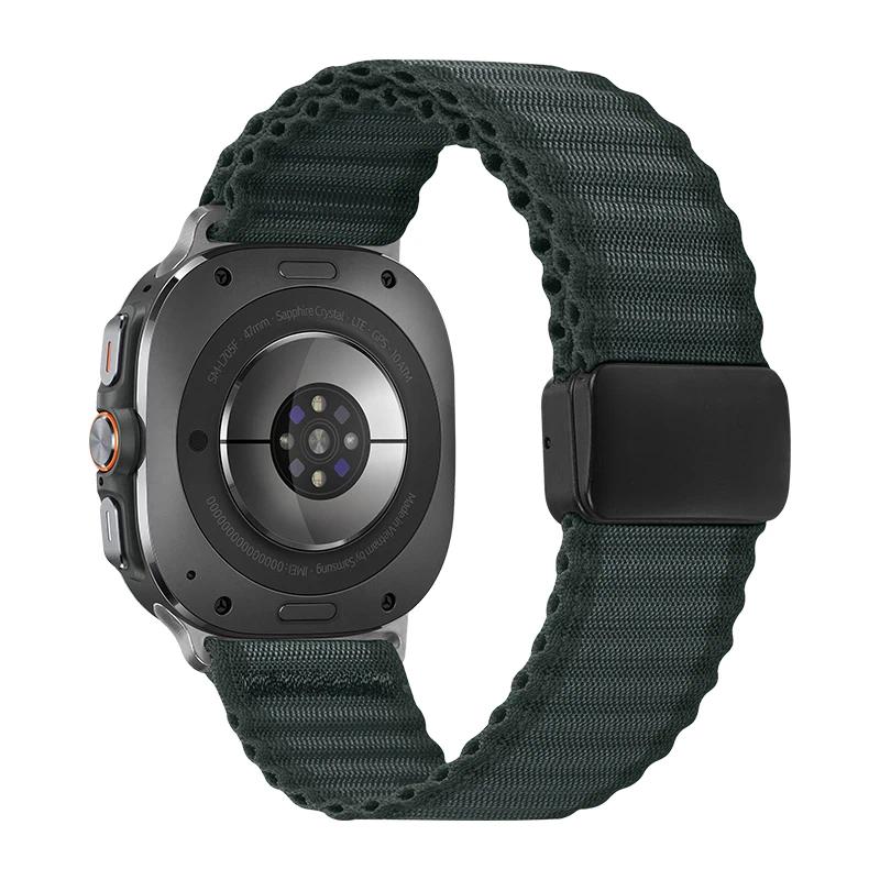 Sports Trail Loop Bands For Samsung Galaxy Watch Ultra Strap 47mm Accessories Nylon Magnetic Bracelet Galaxy Watch 7 Ultra 47 Mm