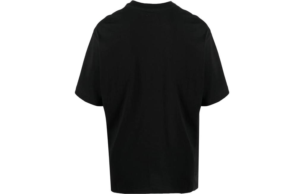 Nike T Shirts Men's Black Crew Neck Moderate Straight Fit DX5831-010
