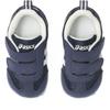 Sukusuku Baby Basic Navy Size cm Shoes, Low-Cut, Two-Strap, Blue/White, 235, 15.5