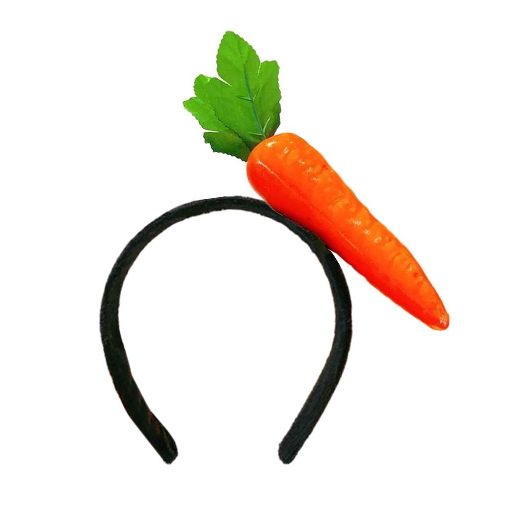 Novelty Knitted Headbands Stuffed Vegetables Hairbands Comfortable Costume Headpiece for Party Costume Accessory