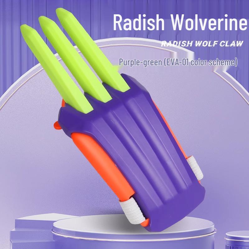 Carrot Wolverine Claws 3D Decompression Toy - X-Men Inspired Wolverine Claws for Stress Relief