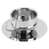 Anti‑Scald Stainless Steel Coffee Cup Mugs Cups with Spoon Saucer Set Tableware