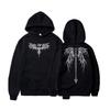 Death Wings Print Zipper Hoodie Men Women Gothic Y2k Jacket Hoodies Casual Sweatshirt Coat Streetwear Winter Autumn