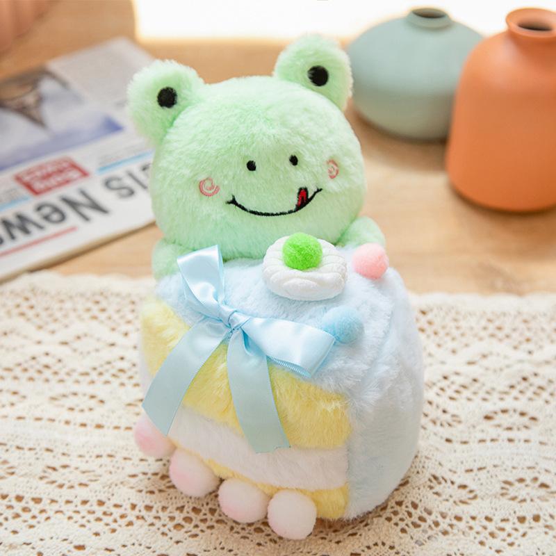 Cartoon Cake Bunny Burger Pig Plush Toy Doll Small Cute Soft Girly Heart Gift