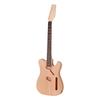 Unfinished Electric Guitar DIY Kit Mahogany Body Maple Wood Neck Rosewood Fingerboard