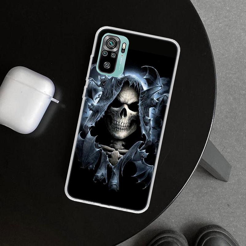 Reaper Skull Skeleton Gun Phone Case Cover for Xiaomi Redmi Note 15 14 13 12 11 Pro Plus 14S 12S 11S 11T 11E 10S 10 Customized F
