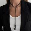 Ingemark 4 Colors Vintage Creative Irregular Resin Beads Necklace Women Trendy Adjustable Long Rope Sweater Chain New Jewelry