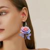 Cross-Border Acrylic Rose Earrings: Perfect for Christmas, Valentine's, Mother's Day & Holiday Gifts