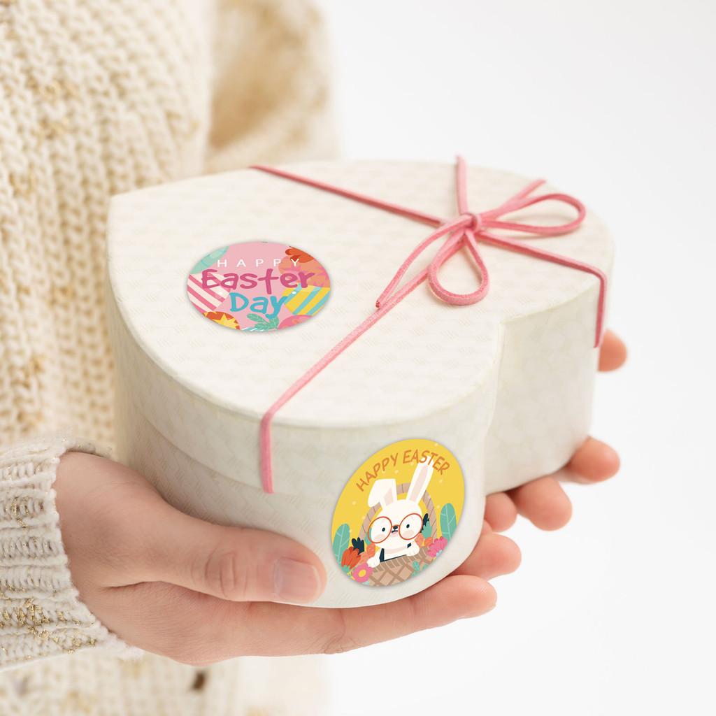 Xh019 Bunte Ostereier Hase Huhn Geschenkumschlag Aufkleber Für Kinder Bastelarbeiten