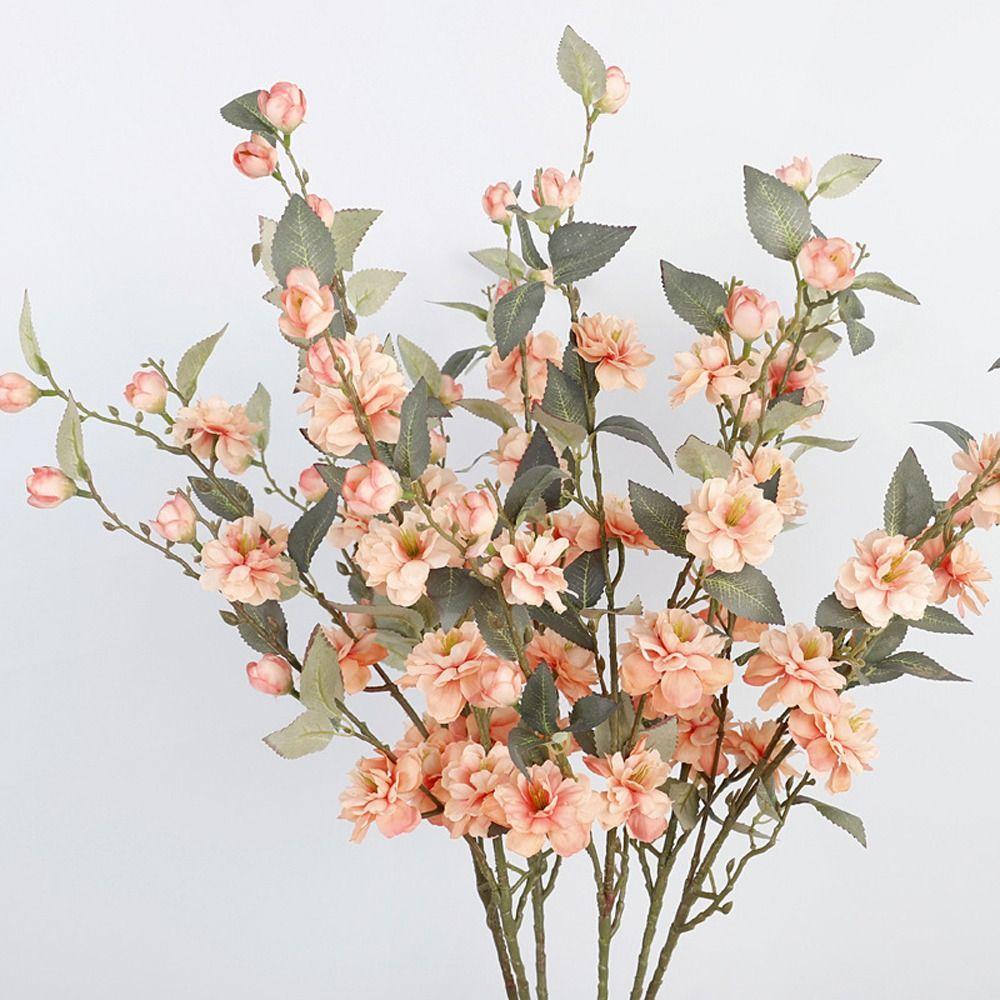 

DIY Artificial Camellia Bouquet Plastic Fake Flower Silk Camellia Flower Holiday Festival