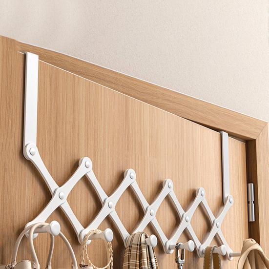 Door Hook Durable Construction Strong Load-bearing Retractable Design Simple Installation Towel