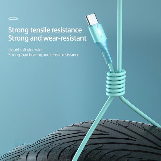 Data Cable Universal Flame Retardant Anti-winding LED Indicator Stable Output Super Fast Charging