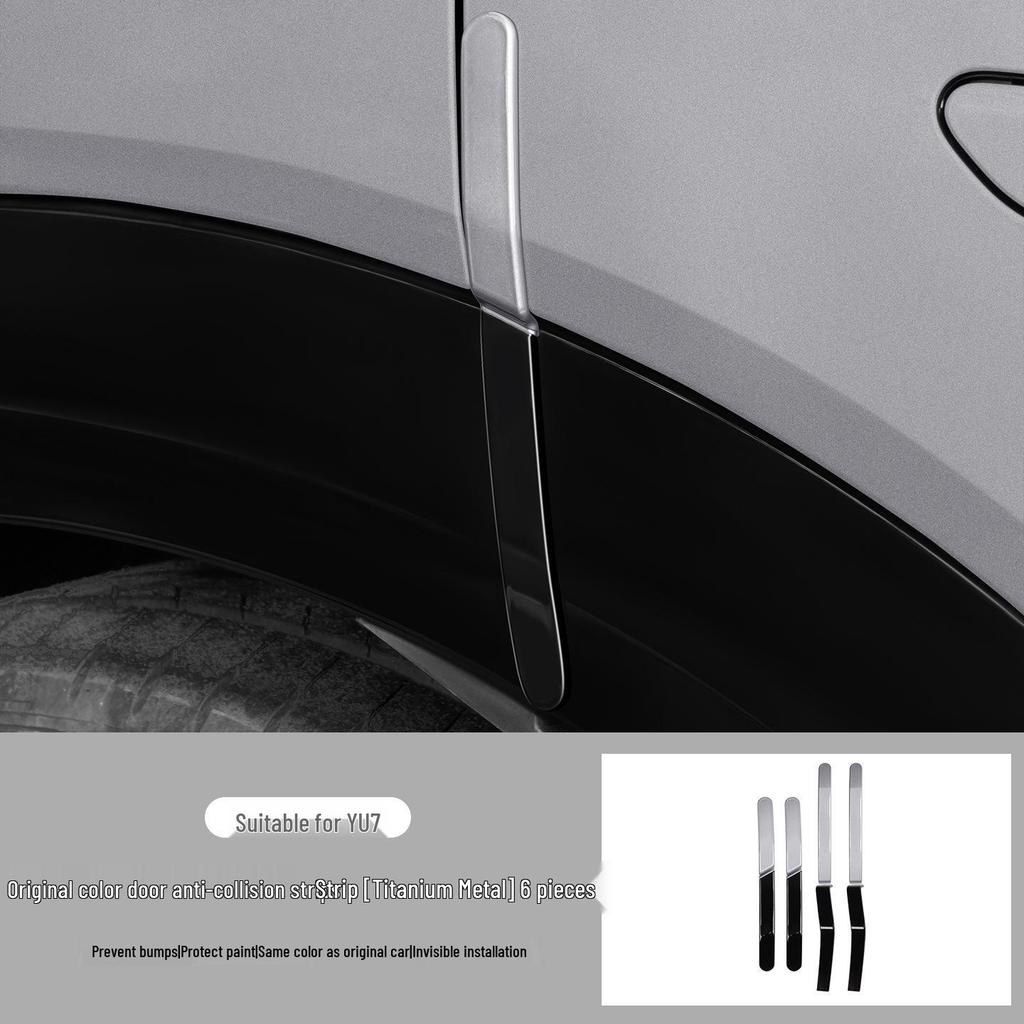 Ochrona Krawędzi Drzwi Samochodowych Paski Antykolizyjne do Xiaomi YU7 - Dekoracja Zewnętrzna i Akcesoria Zapobiegające Zarysowaniom
