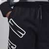 Jordan MJ Flight MVP Terry Hose Buchstaben-Print Kordelzug Bündchen Freizeithose Kinderhose Schwarz FV2819-010