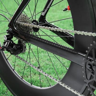 Anti-scratch Bike Frame Protector Safety Tape Anti-Rub Bike Protective Stickers Black Protective Film Chain Protective Sticker