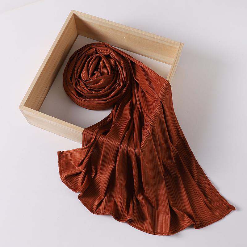 Ribbed Jersey Hijab Muslim Plain Scarf Crepe Hijab Scarf Soft Islamic Shawl Wraps Headband Voile Femme Musulman