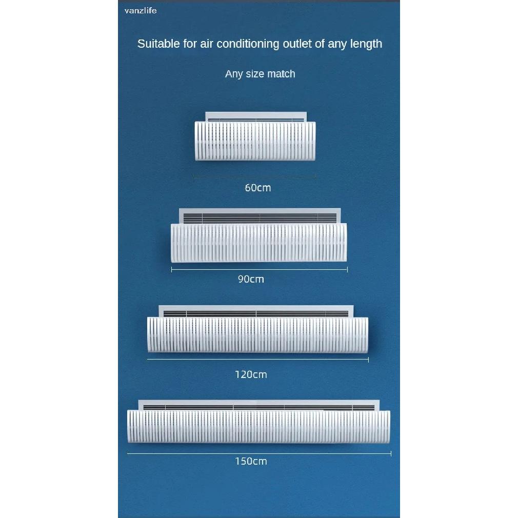 Central Air Conditioner Windshield Duct Type Air-Conditioning Outlet Baffle Anti-Direct Blowing Grille Universal Wind Deflector