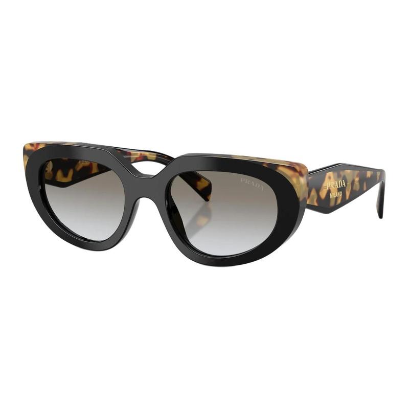 Prada Brand Logo Design Acetate Cat Eye Sunglasses Women s Tortoiseshell