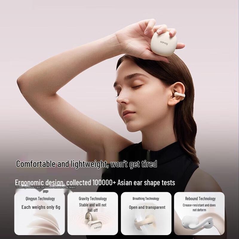Saina S5S Bezprzewodowe Słuchawki Bluetooth Open-Ear z Przewodnictwem Kostnym
