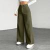 Women's New Wide Leg Pants, Loose Fit Straight Leg Casual Trousers, European Comfortable Everyday Wear