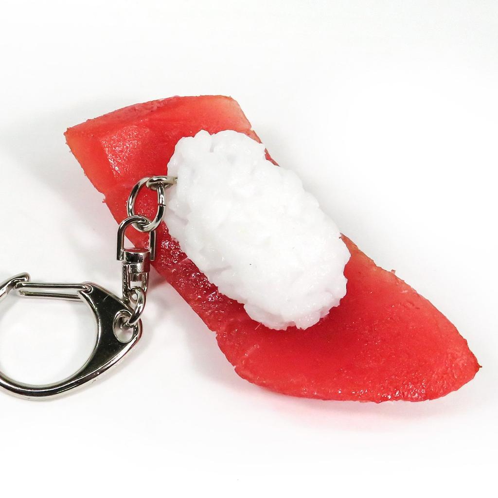 Food replica keychain tuna nigiri sushi that looks like you could eat it 225OK -