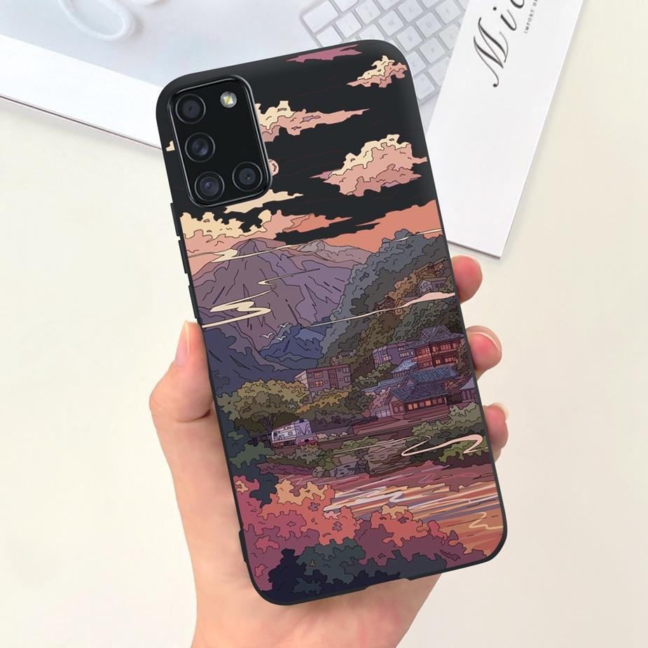 For Samsung Galaxy A51 A71 Case A515F A715F Cute Fashion Cartoon Painted Phone Case For Samsung A51 A 31 41 71 Soft Cover Bumper
