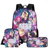 Kpop Hexenjäger High Definition Druck Große Kapazität Hoher Wert Anti-Buckel Verschleißfest Große Kapazität Schultasche Grundschule