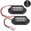 2 Pcs Car SUV Rear Mini License Plate LED Light Lamp 12V 6000K 1.8W Waterproof