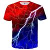 Bunte Lightning 3D Grafik T-Shirts Y2k Herren Freizeit Harajuku Street Kurzarm Tops Damen Mode Ice T-Shirt Kind Übergroße T-Shirts