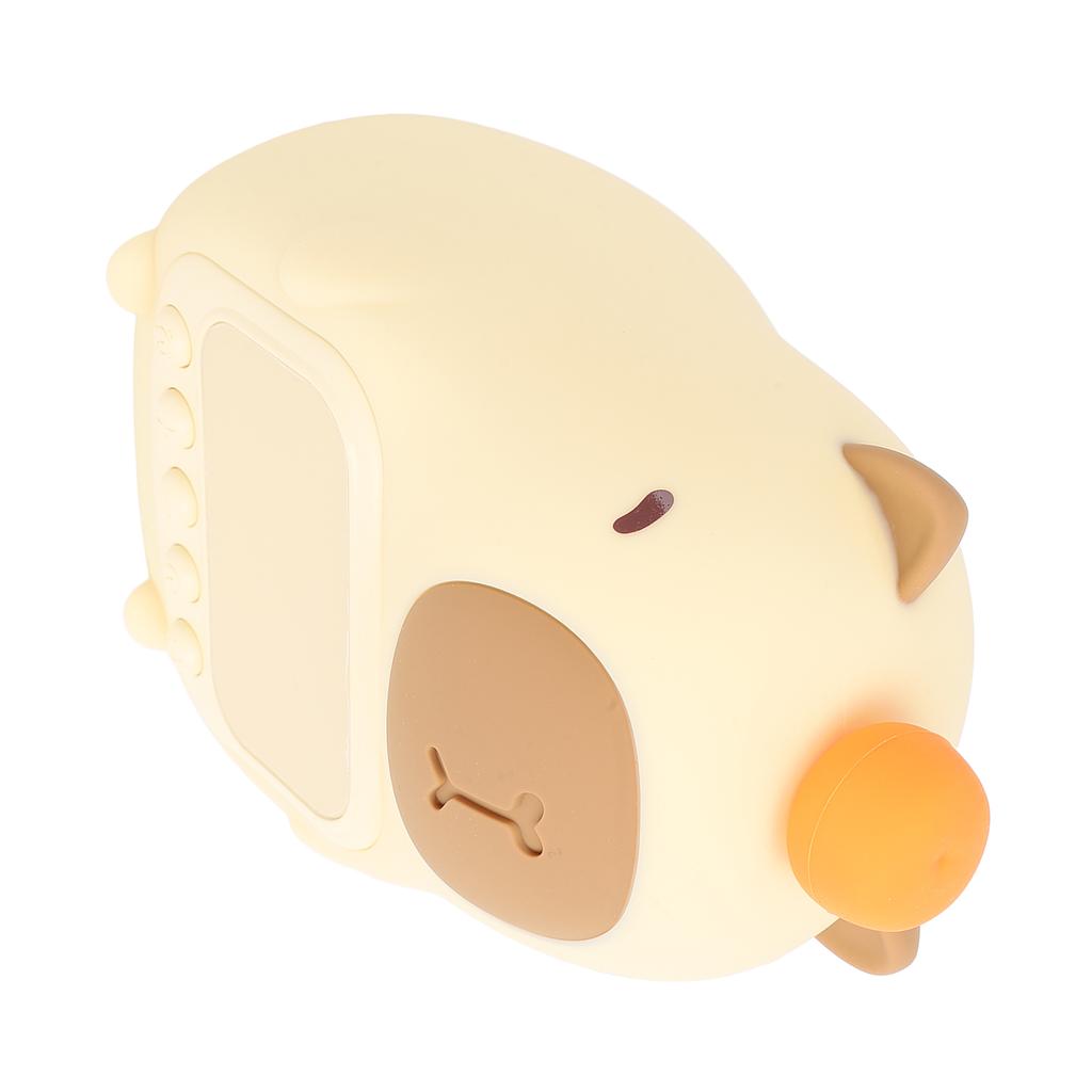 Kids Alarm Clock Night Light Integrated Cute Capybara Clock Dimming Night Light for Bedroom