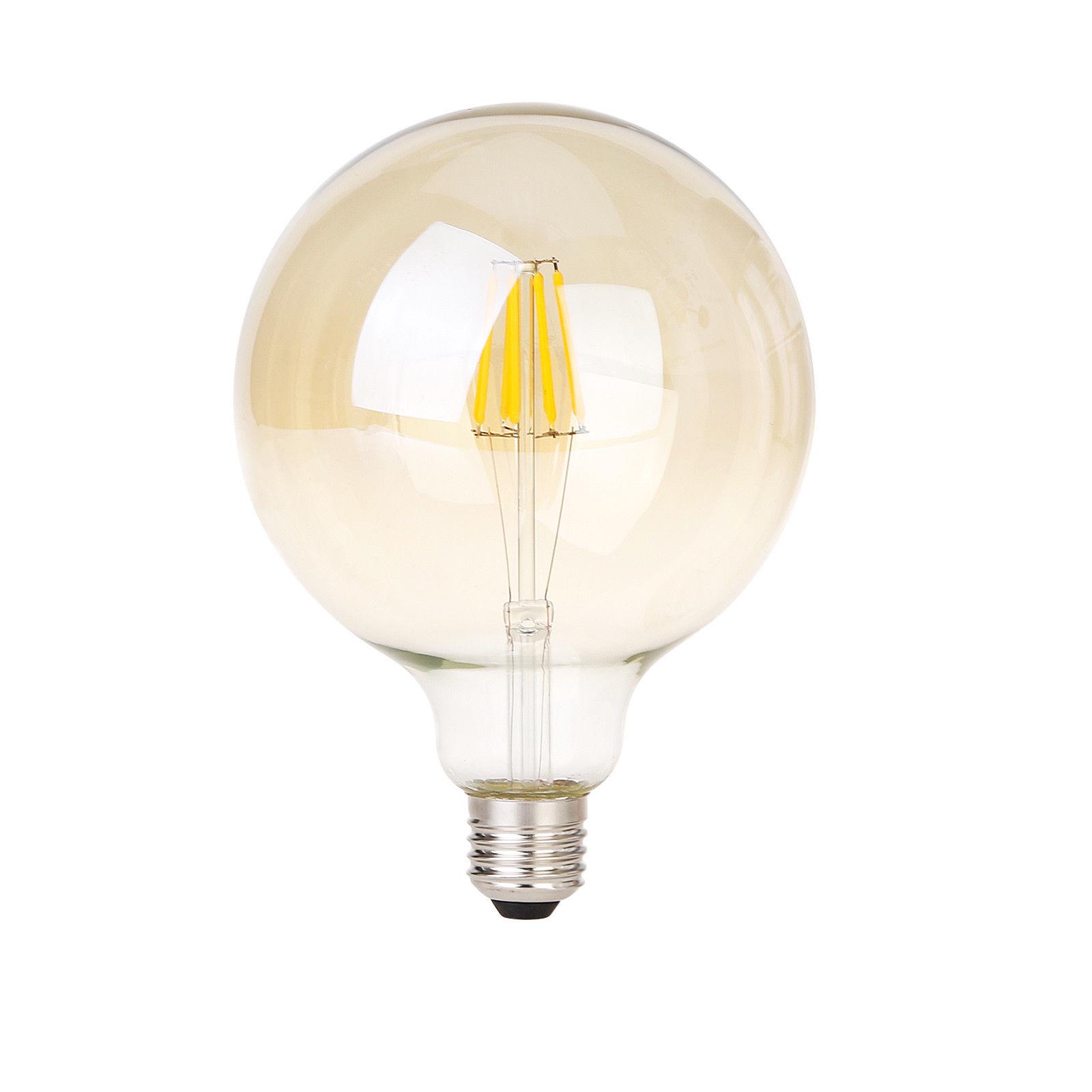 

Винтажные светодиодные лампы Edison Retro E27 G125 накаливания 220 В 8 Вт теплый белый ST455