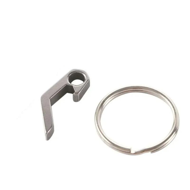1PC Bottle Opener Keychain, Small Keychain Beer Bottle Opener Can Opener Mini Keychain for Camping and Traveling