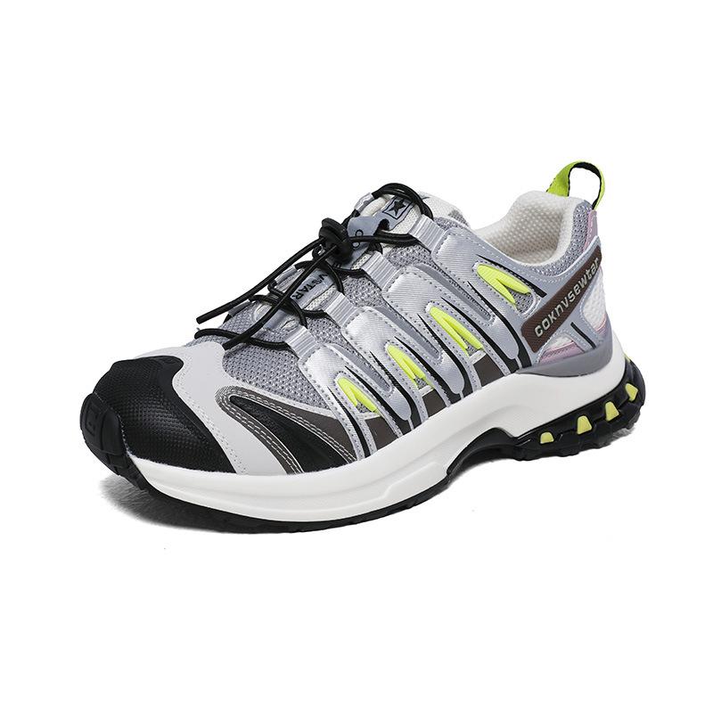 

Trend outdoor casual shoes women s summer thin leather mesh breathable dad shoes non-slip lightweight hiking shoes 40