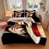 3Pcs Luffy'S Straw Hat Adventure Bedding Set Soft Fabric Duvet Cover Pillowcases Christmas Xmas Halloween Gift 1 Duvet Cover 2 Pillowcase S118