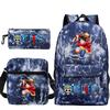 Peripheral Student Schoolbag Three-Piece Set, Youth Backpack, Shoulder Bag, Pencil Case