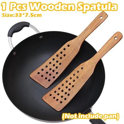 1 Pcs Wooden Spatula Wooden Shovel for Non-Stick Pan Rice Spoon Kitchen Cooking Tool(Not Include Others)