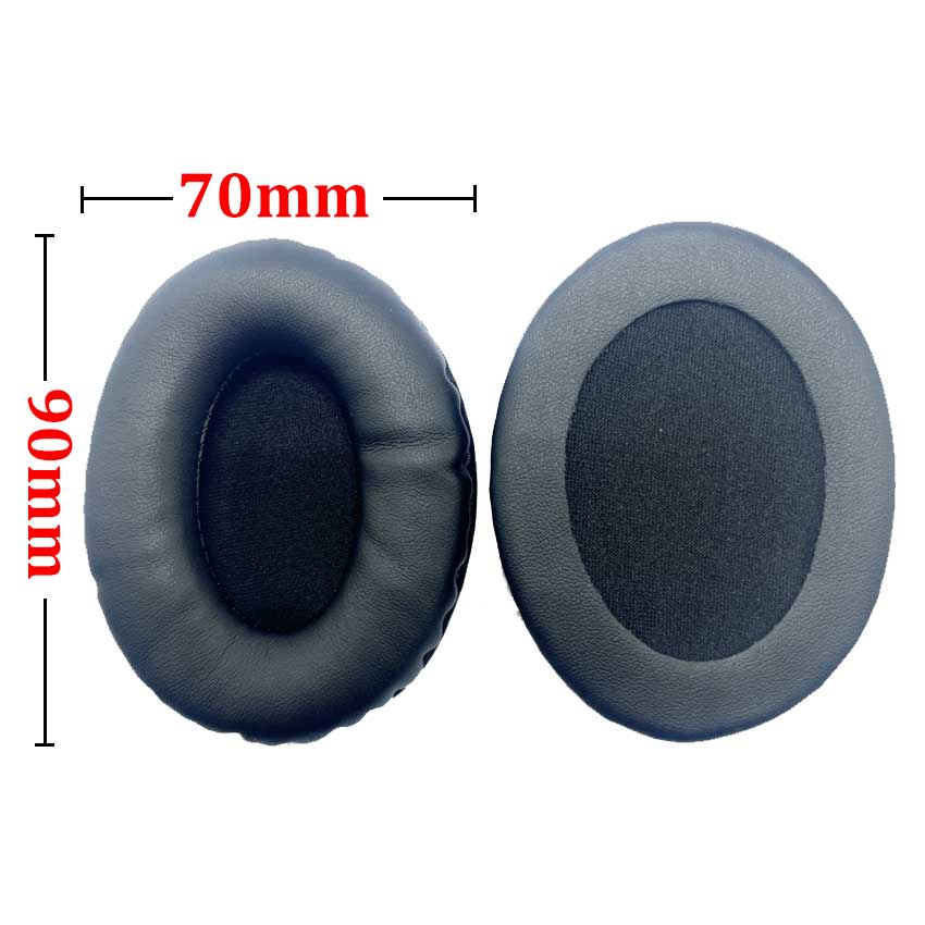 JCD 1Pair Oval Earpads Headphone Replacement Ear Pads Cushion Soft Foam Cover Ear Cups 70*90 75*95 85*105 90*110 100*120 Mm