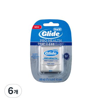 Fil dentaire Oral-B Glide Nettoyage en profondeur 40 m, 1 paquet, 6 pièces