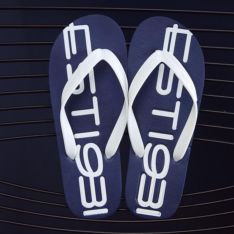 Fashion New Men's Anti-Slip Flip Flops Trendy Couples Beach Sandals Unique Patterns Durable Outdoor Unisex Summer Slides for Casual Wear