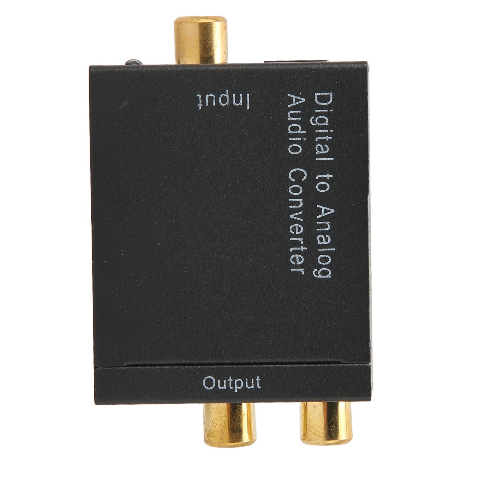 

H3622 Digital Optical to Analog Audio Converter Lossless Sound Quality Audio Converter with Fiber