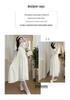 2026 Summer Sweet Puff Sleeve Maternity Dress - Slimming, Loose, and Belly Covering