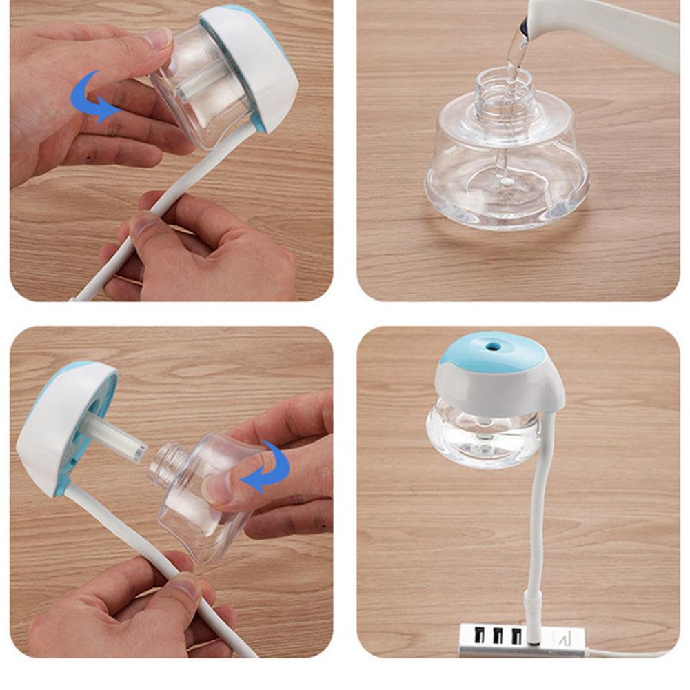 Difuzor auto umidificator Difuzor de aromaterapie USB Mist Mini difuzor portabil pentru mașină acasă, birou, dormitor, versiune de actualizare