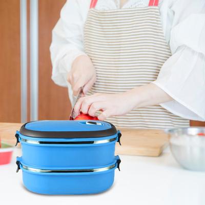 Stainless Steel Lunch Box Insulation Thermal Bento Box Portable Easy Cleaning Food