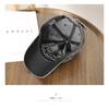 Trendy men's washed letter-embroidered baseball cap, suitable for outdoor wear, offering sun protection and shade for women