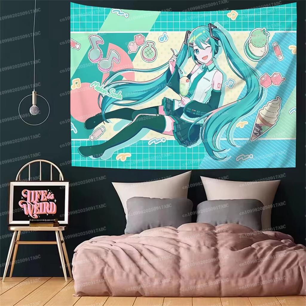 Banner Backdrop Project Sekai Cartoon Anime Tapestry Decorate Wall Tapestry Room Decoration Items Home Decor Dorm Wall Hanging
