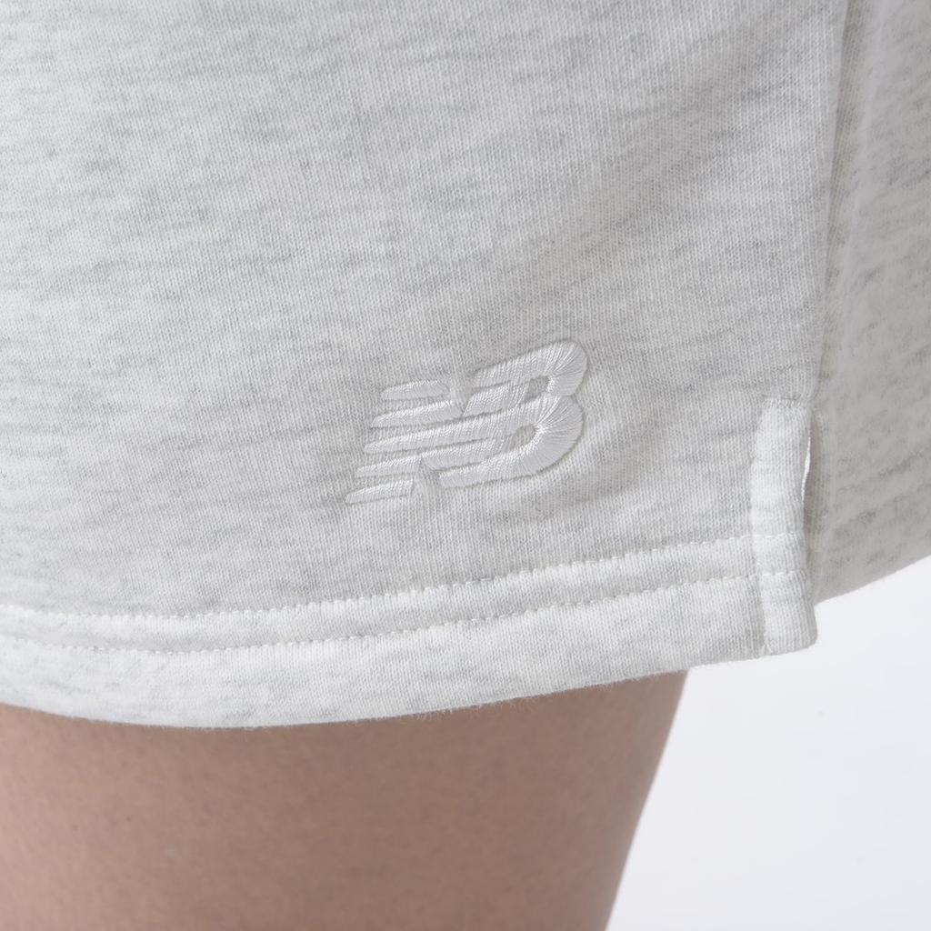 Calções de Moletom AHH [New Balance] Calções Femininos, (WS41500) (Cinzento Mesclado)
