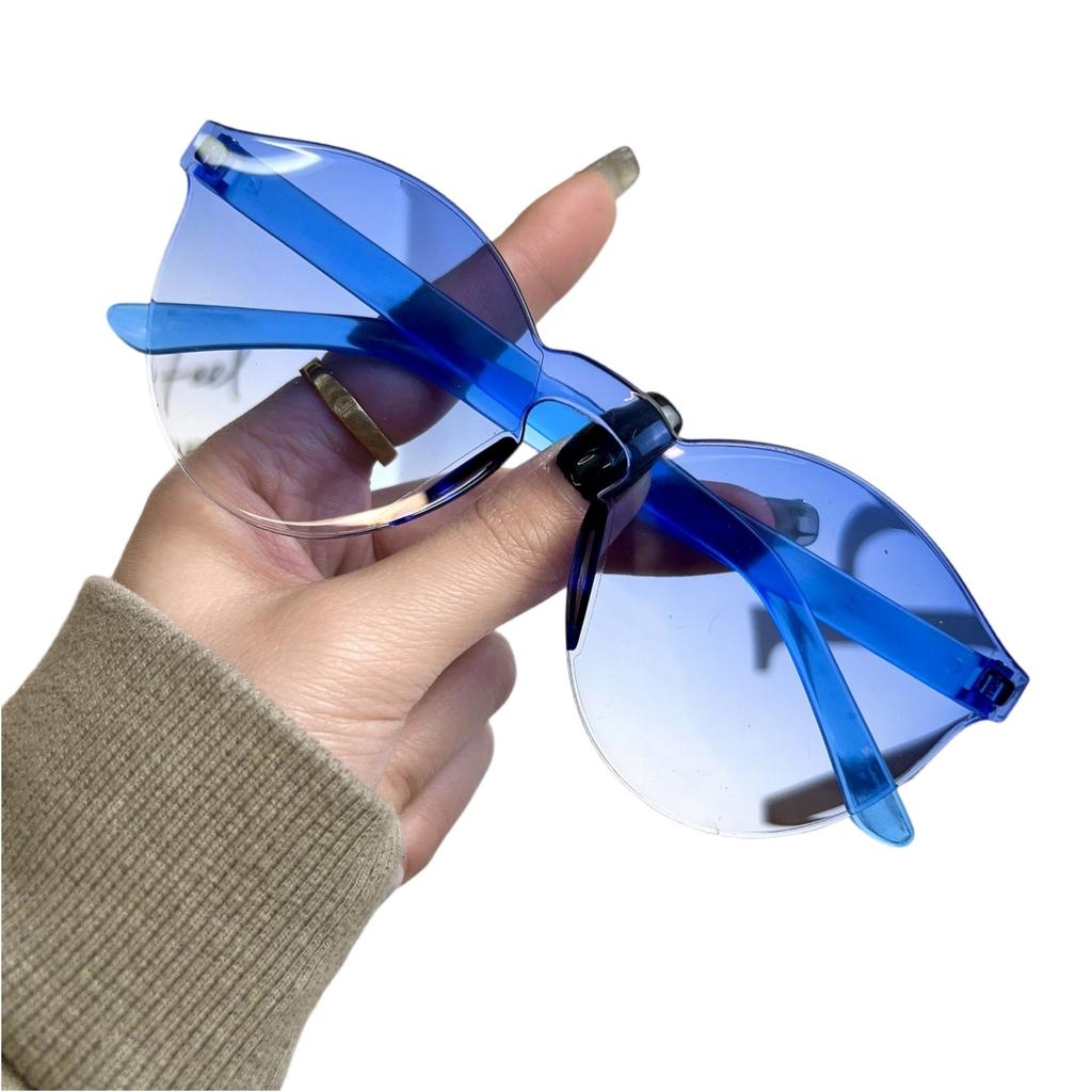 Letní nové kulaté sluneční brýle Módní plážové želé barvy slunečních brýlí pro ženy