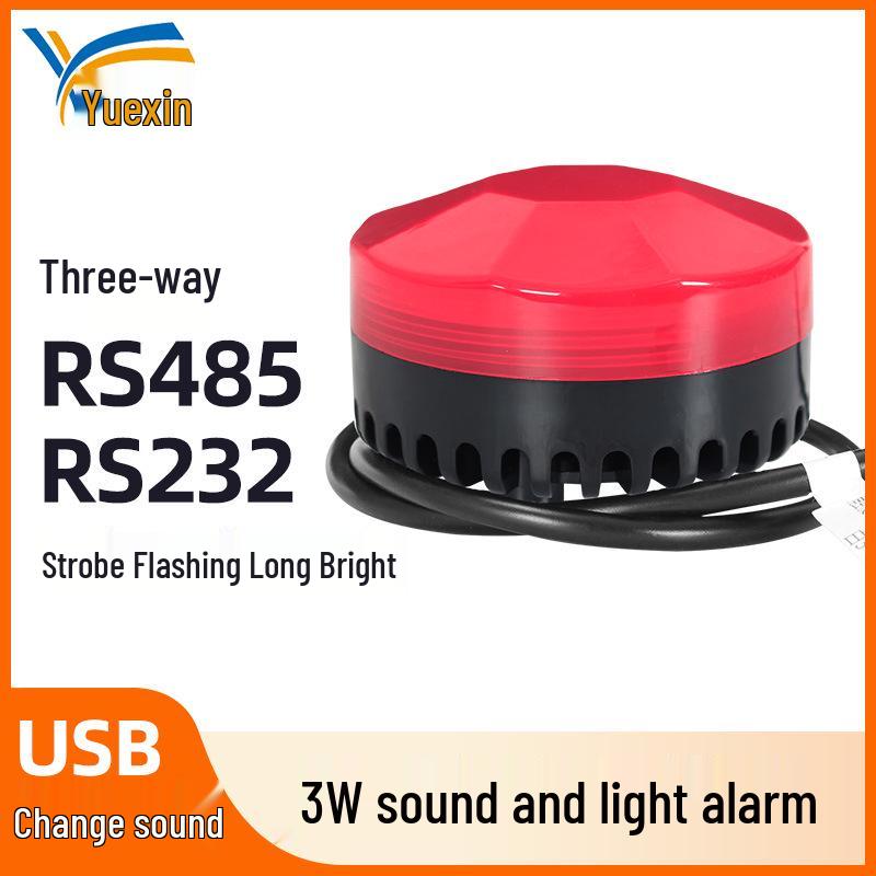 

Предупреждающая сигнализация для вилочного погрузчика 12 В/24 В со звуком, светом и голосовым оповещателем RS-485 DC12-24V/Three Switch Inputs