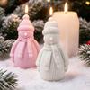 3D Snowman Christmas Candle & Soap Mold - Handmade Festival Scented Silicone Mold