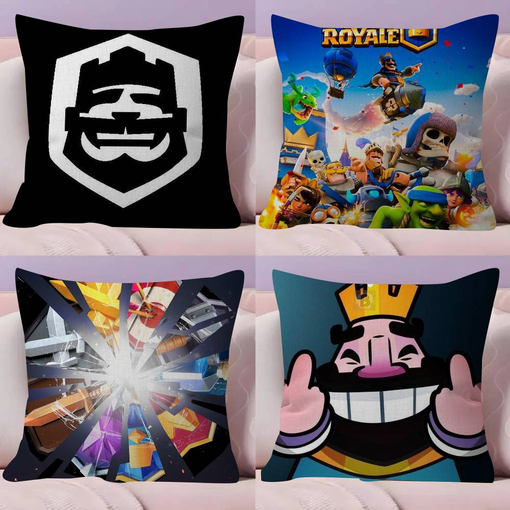 Game C-Clash-es R-royale Classic  Pillow Cover for Bedroom Room and Living Room Sofa Decorative Cushion Cover